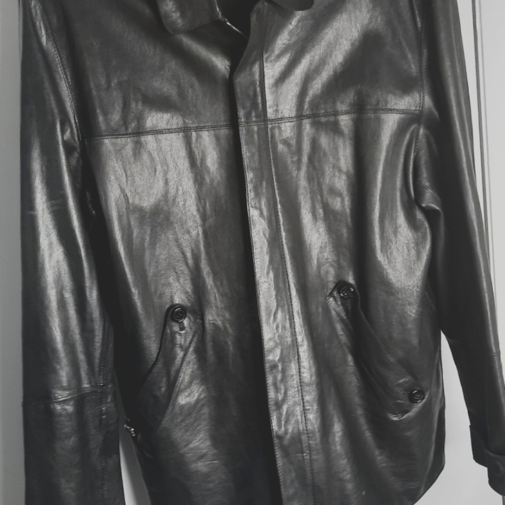 Men's Black Leather Jacket